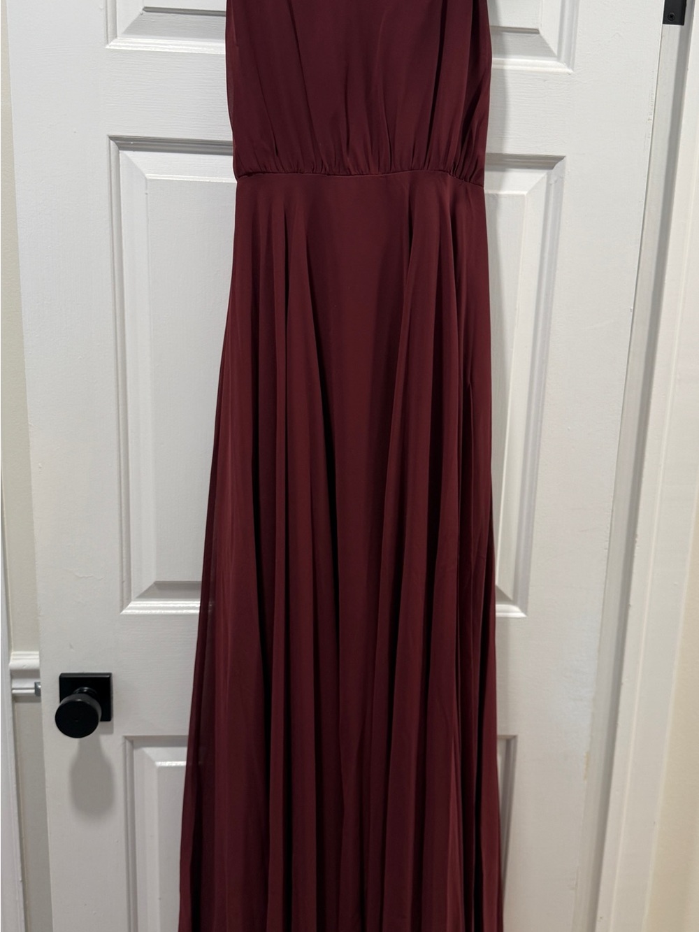 Revelry Merlot Kaia Chiffon Gown